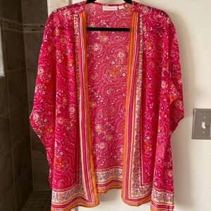 Belle by Kim Gravel Chiffon layering top.  L